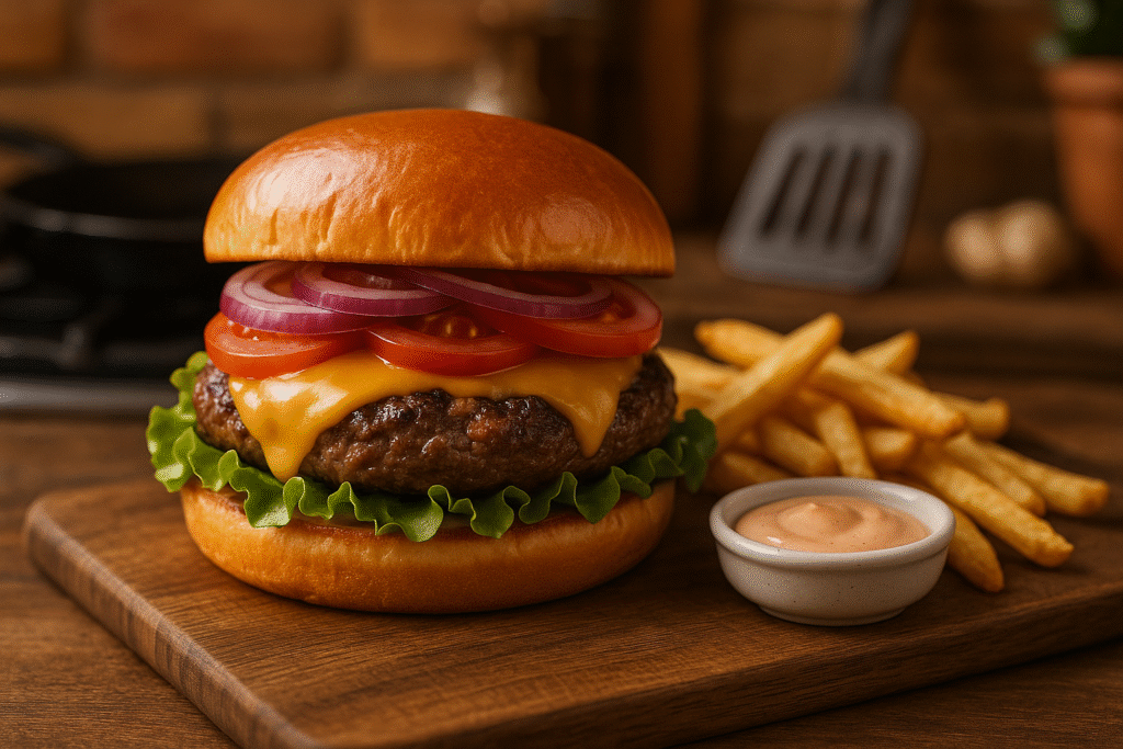 how to make restaurant style burgers at home
