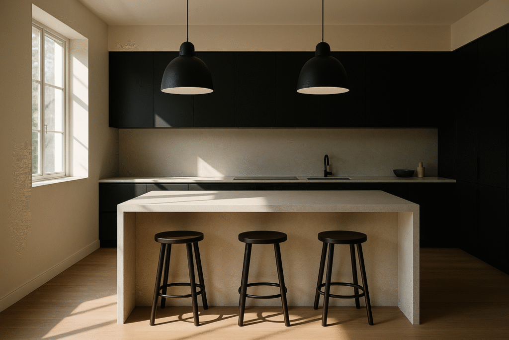 waterfall edge countertops