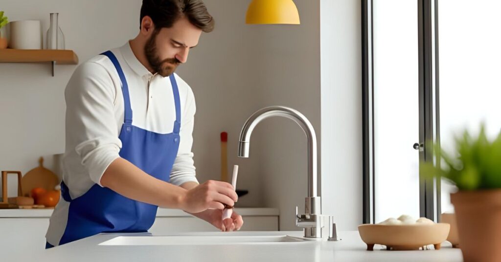 replacing kitchen faucet