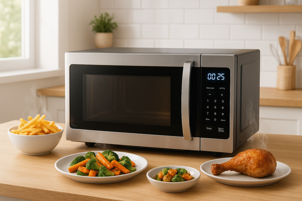 countertop microwave oven with airfryer