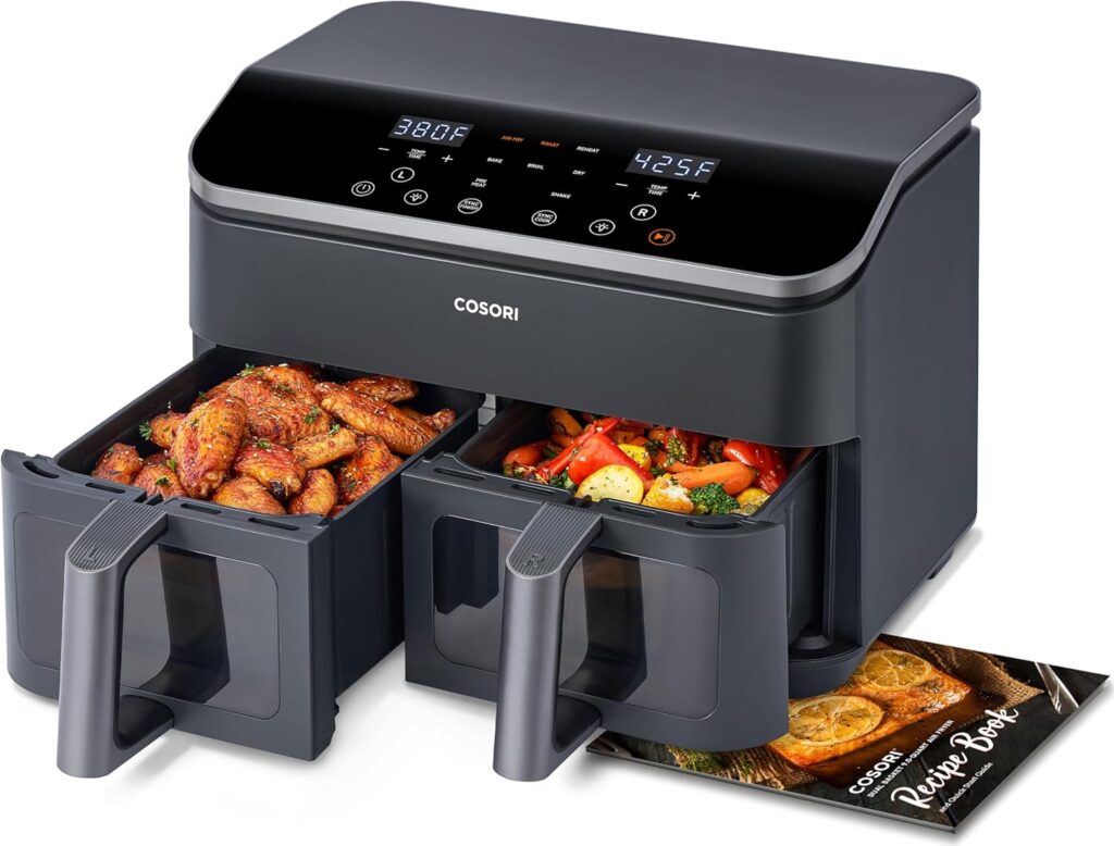 cosori dual basket air fryer