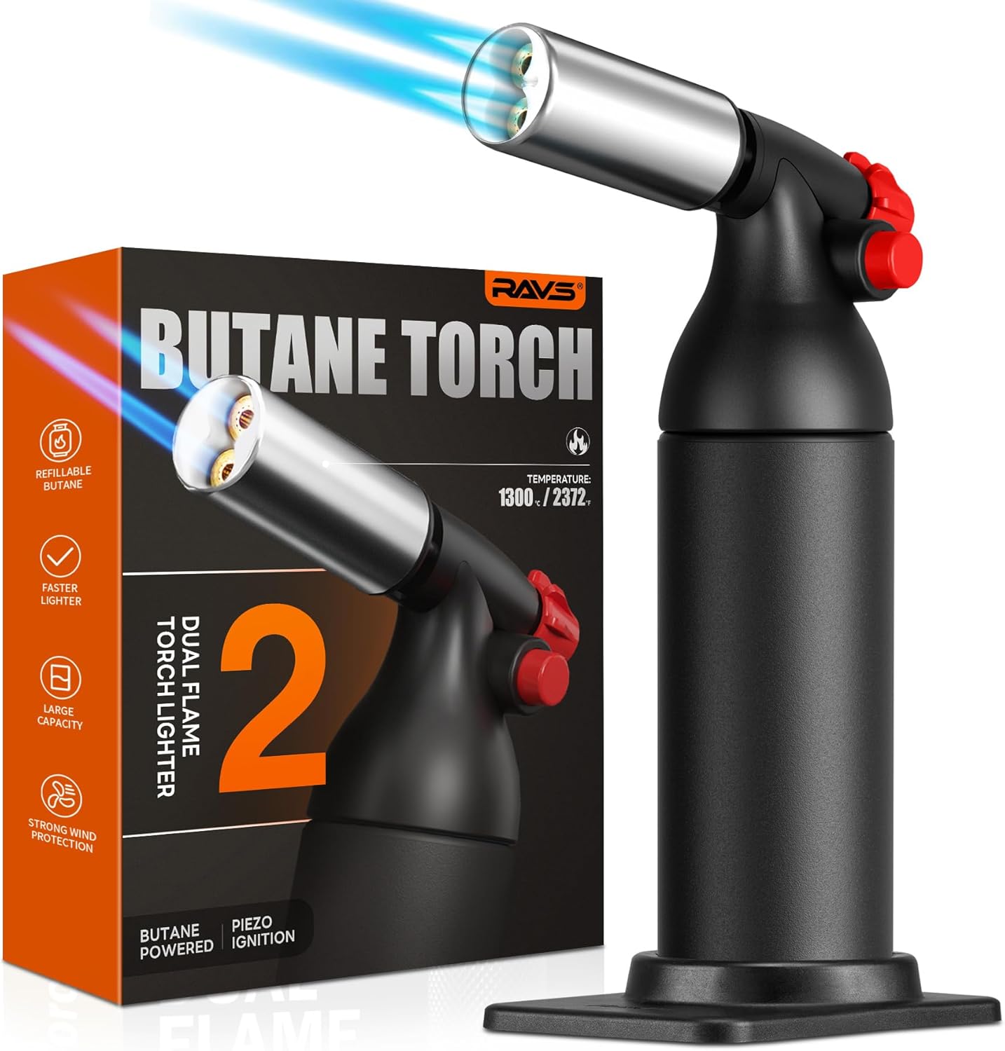 RAVS Dual Flame Butane Torch