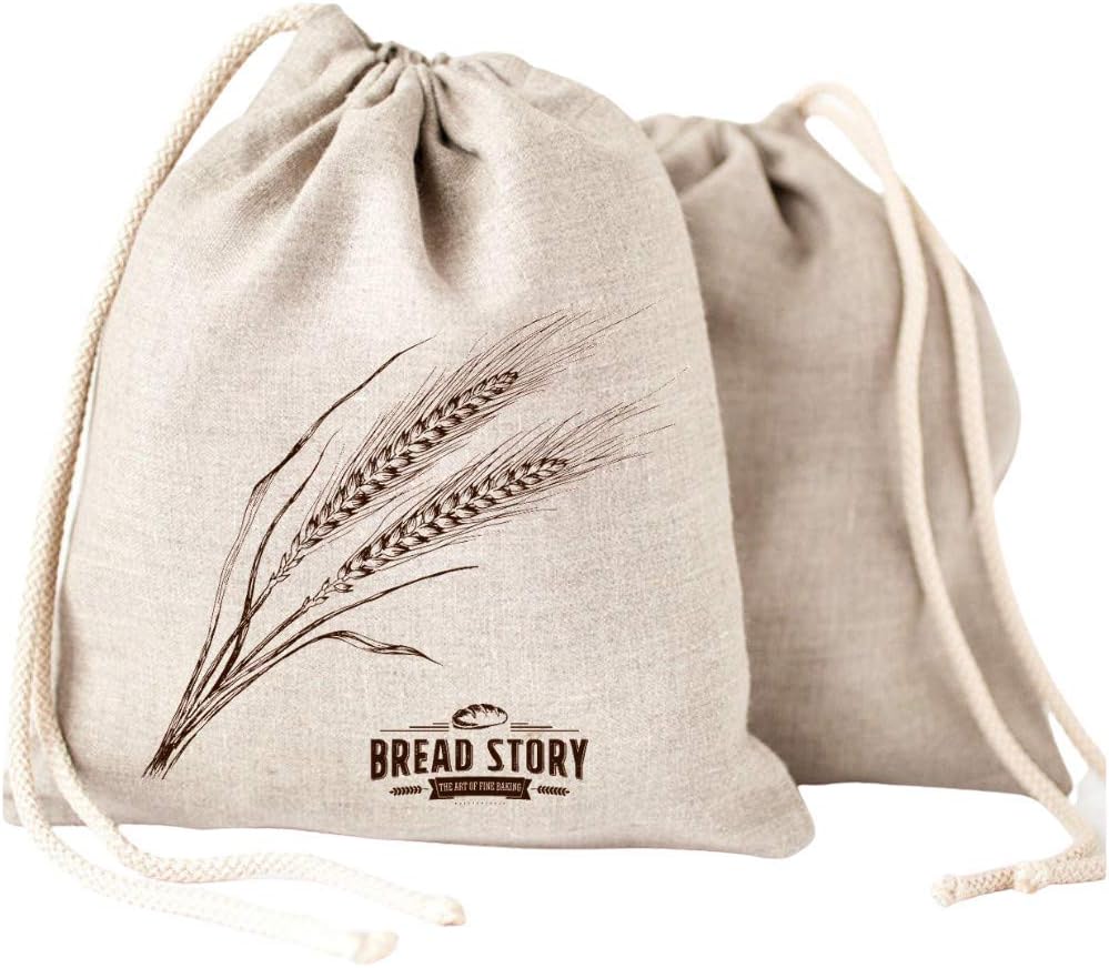 Bread Story Linen Bread Bag