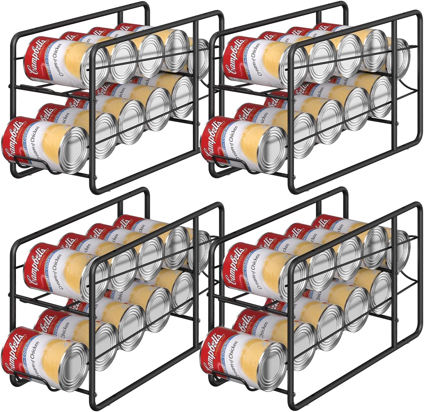 MOOACE 4 Pack Can Dispenser For Pantry