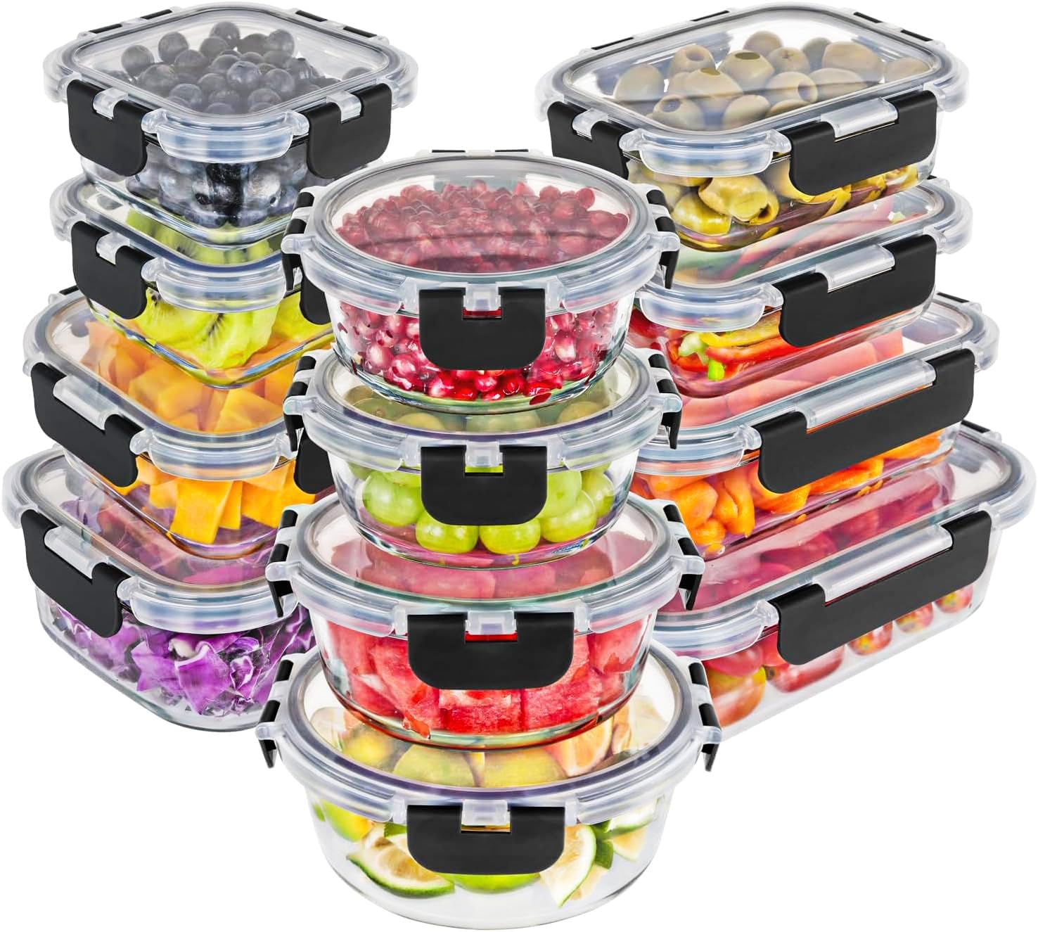 Magic Mill Premium Borosilicate Glass Food Storage Containers