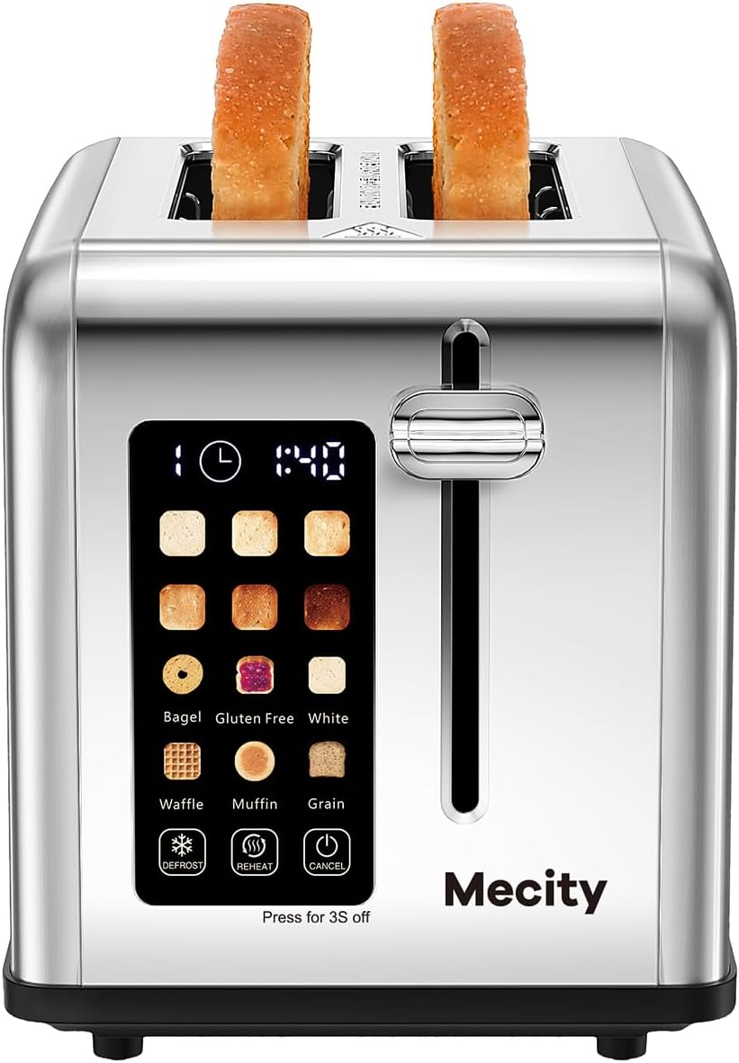 Mecity 2 Slice Toaster For Gluten Free Bread