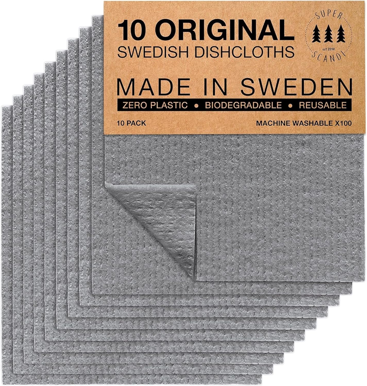 SUPERSCANDI Swedish Dishcloths
