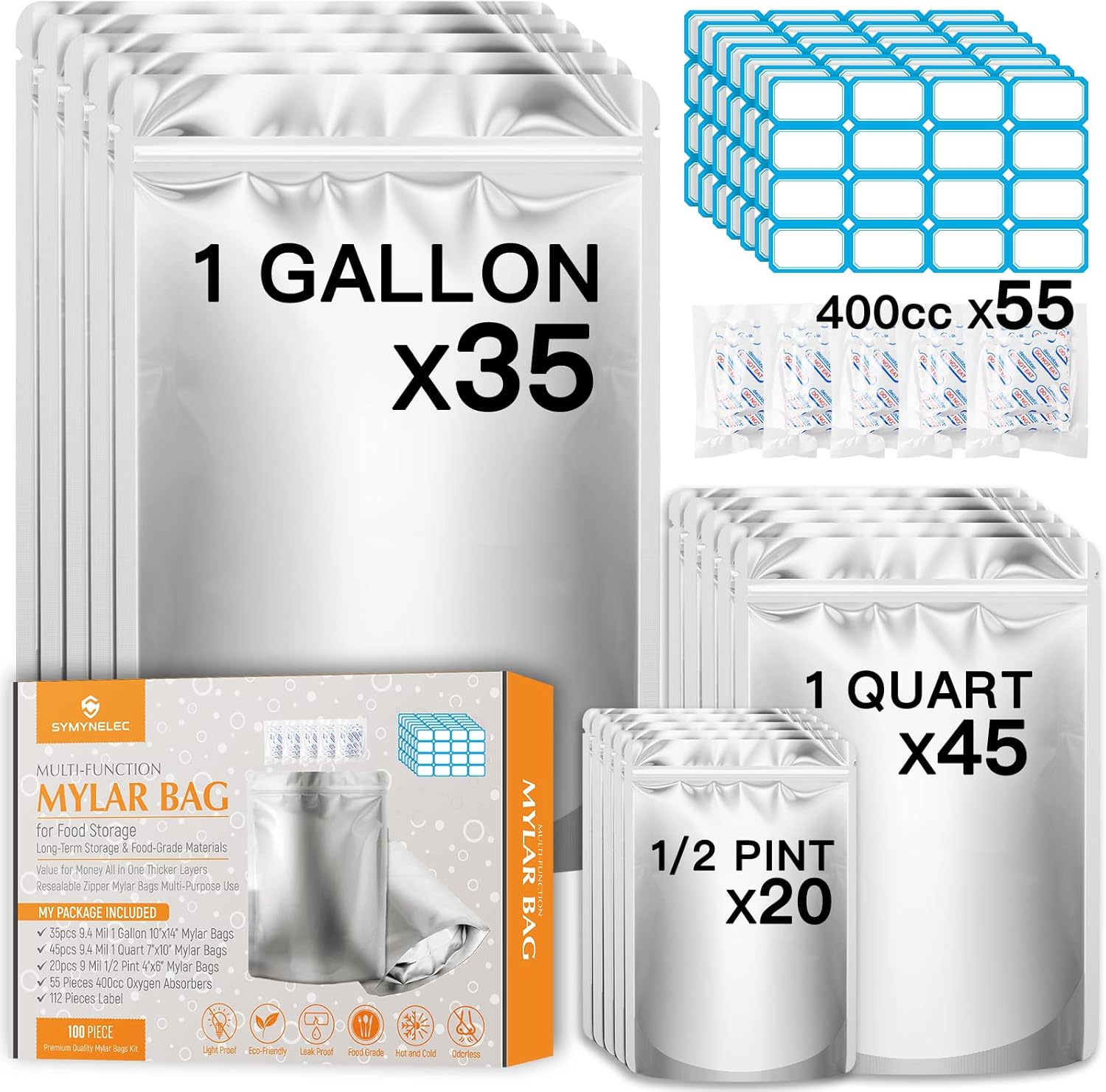 SYMYNELEC Mylar Bags