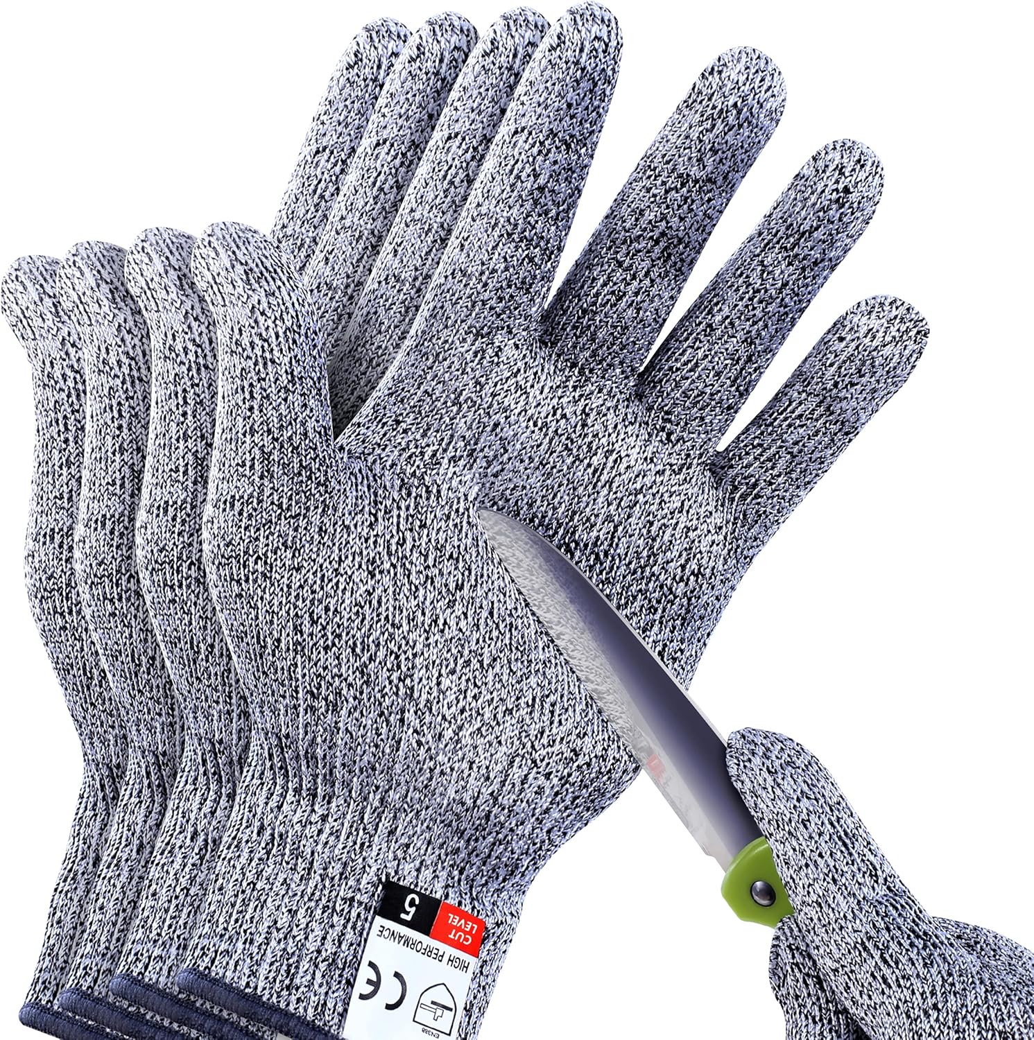 THOMEN 4 PCS (M+L) Cut Resistant Gloves