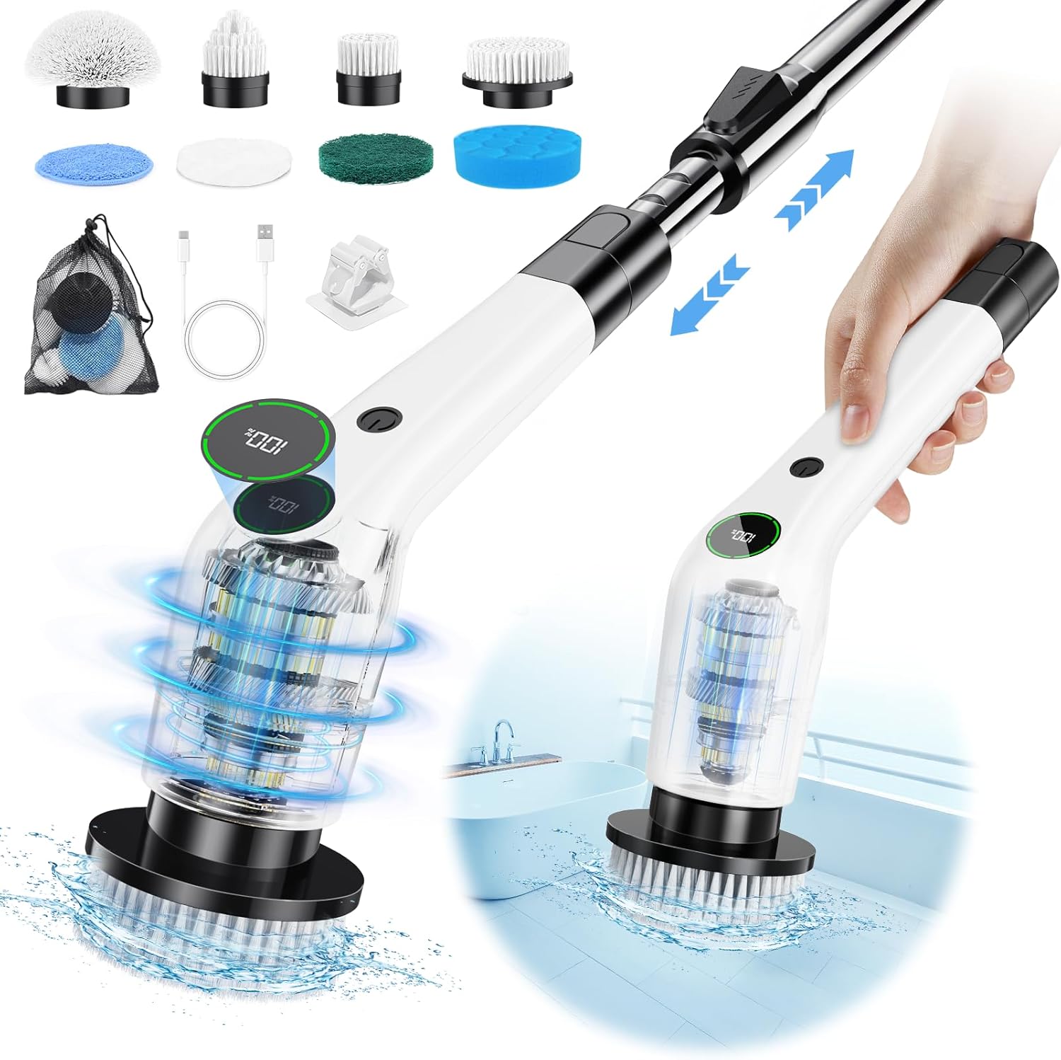 PUFTEM Electric Spin Scrubber