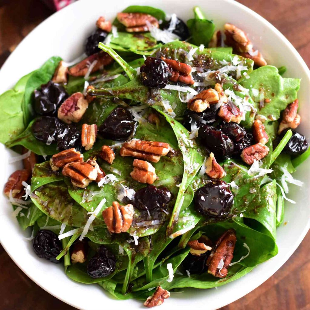 christmas spinach slalad