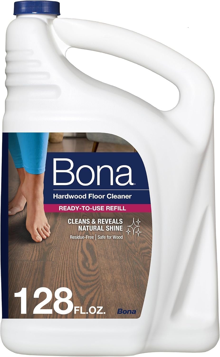 pH-neutral hardwood floor cleaner refill