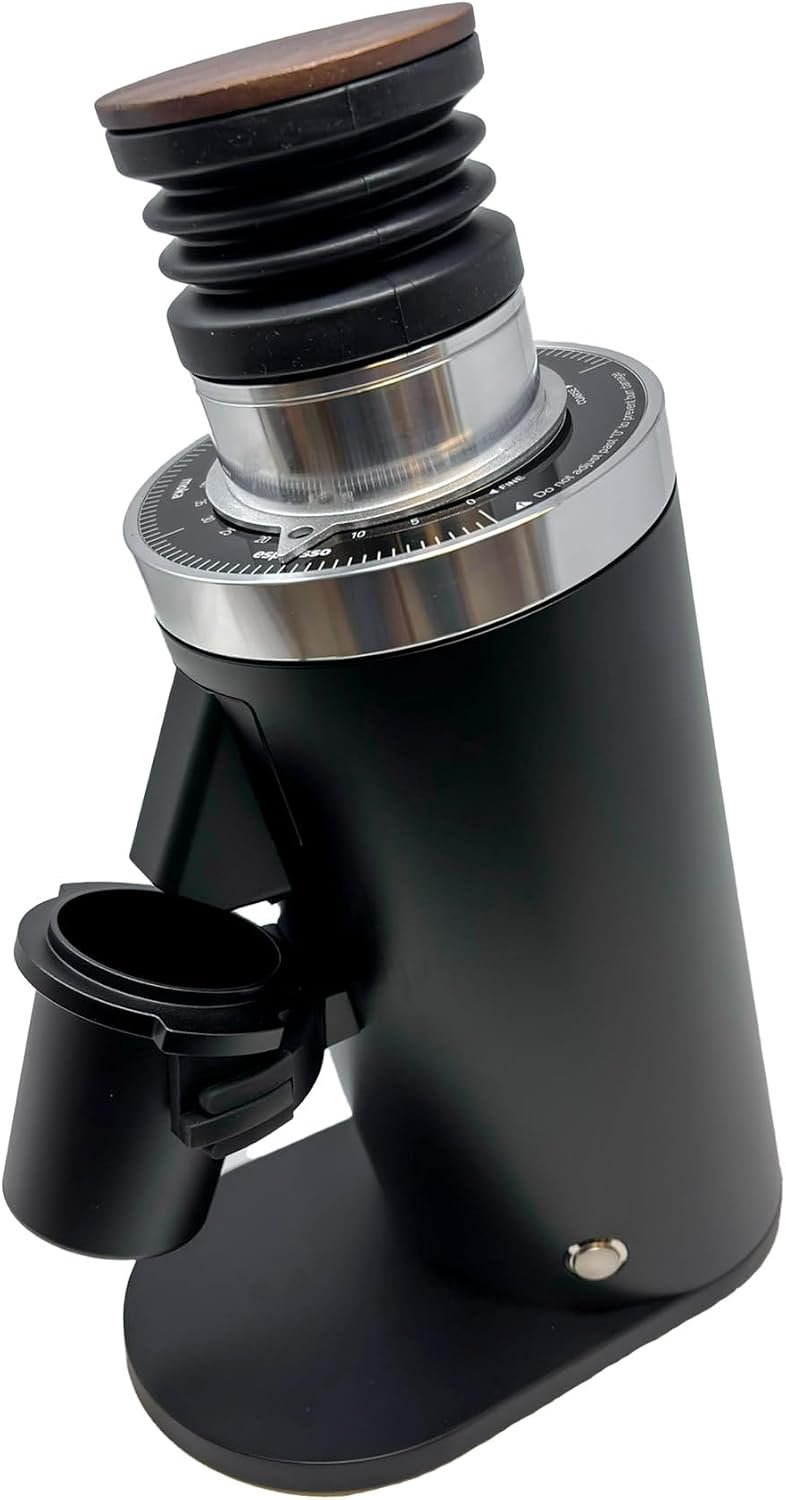 Turin DF64 Gen 2.5 single dose coffee grinder with bellows hopper