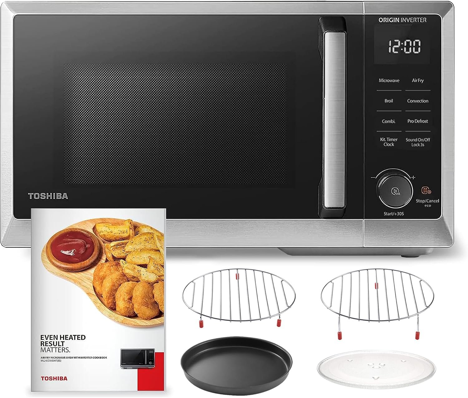 Toshiba 6-in-1 inverter countertop microwave with convection and air fry