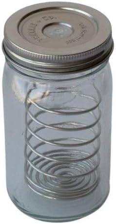 Trellis and Co 316 stainless steel fermenting lids with waterless silicone valves and stainless Pickle Helix weight coils