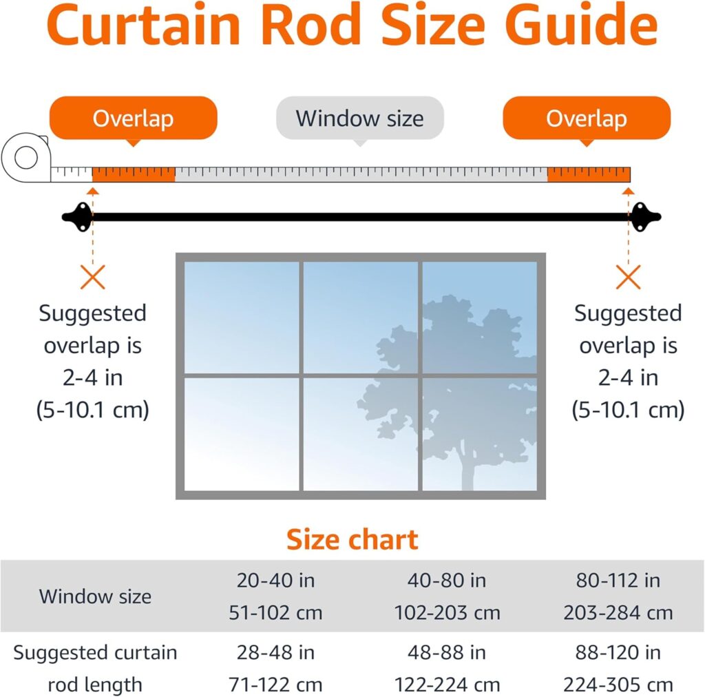 Amazon Basics Adjustable Blackout Curtain Rod