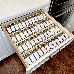 spice drawer organizer