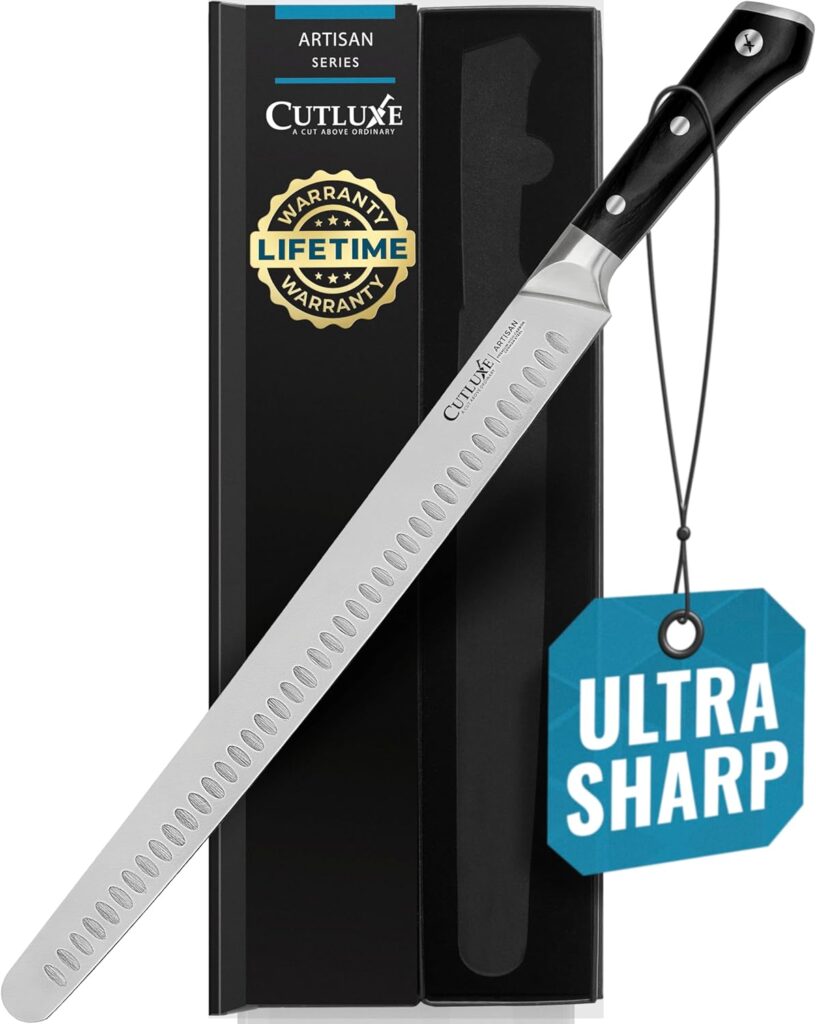 Cutluxe Extra-Long 14" Slicing Carving Knife