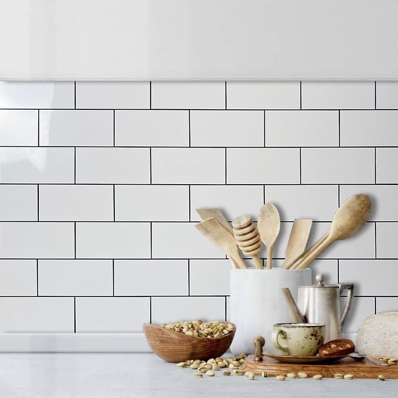 AULIGET Matte White Subway Tile