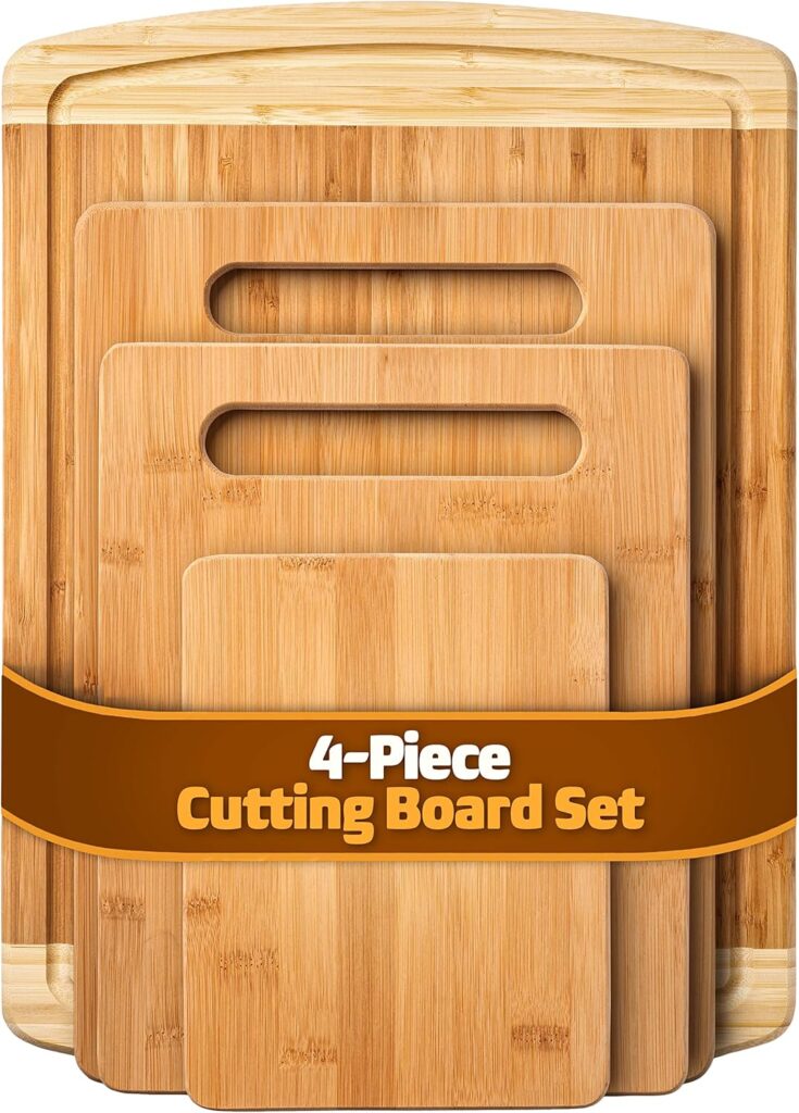 Bambüsi 4-Piece Bamboo Cutting Board Set