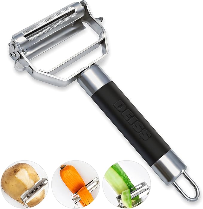 best orange peeler - Deiss PRO Dual Julienne Peeler