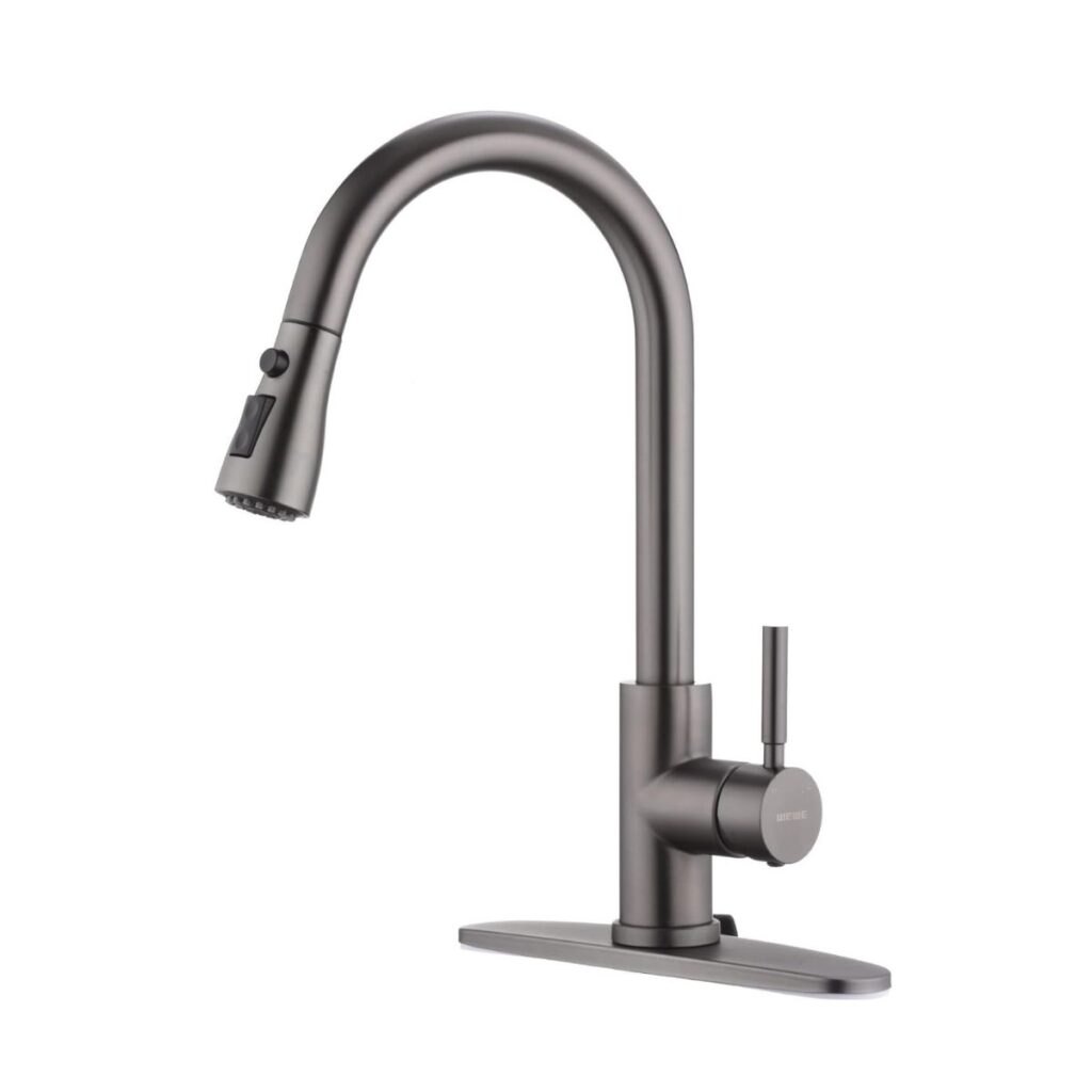 Matte Black Pull-Down Kitchen Faucet