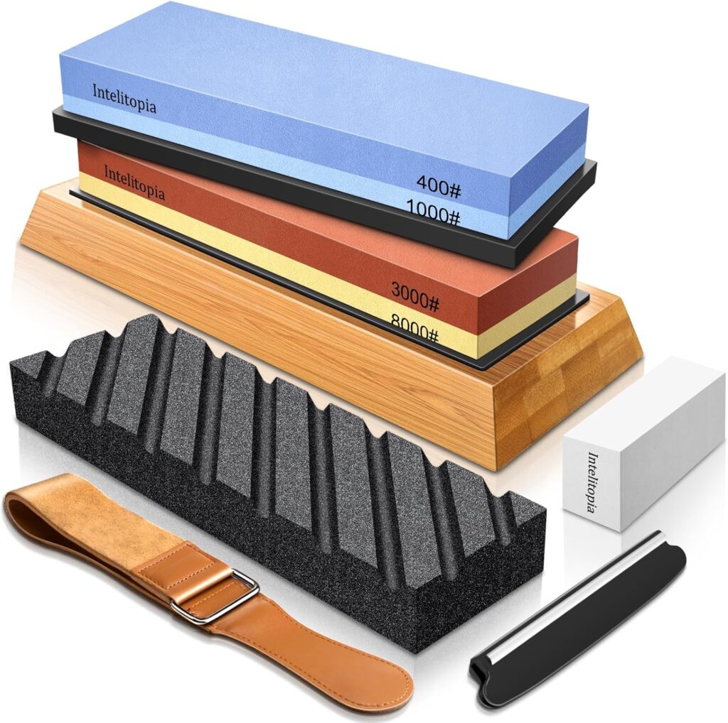 Intelitopia Knife Sharpening Stone Set