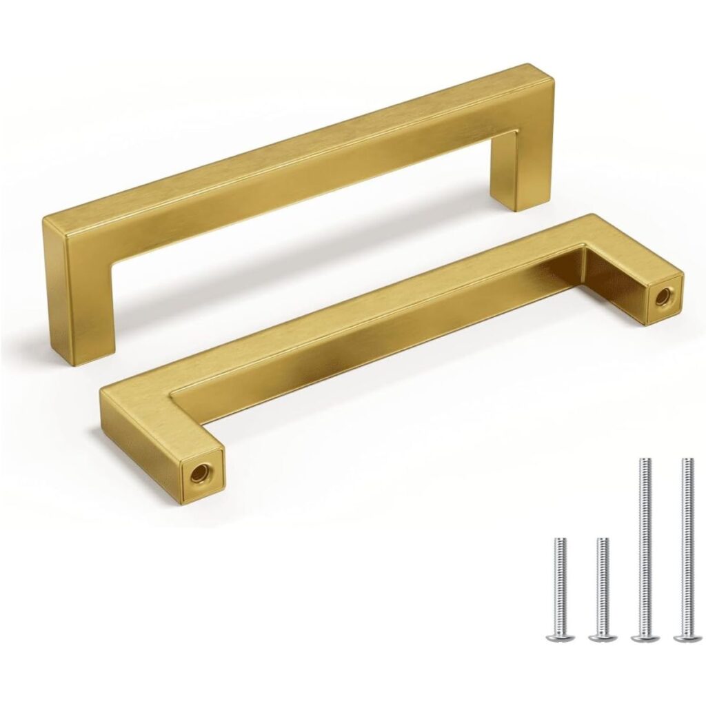 Brushed Gold Cabinet Pulls (12-Pack)