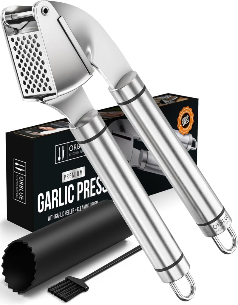 ORBLUE Stainless Steel Garlic Press
