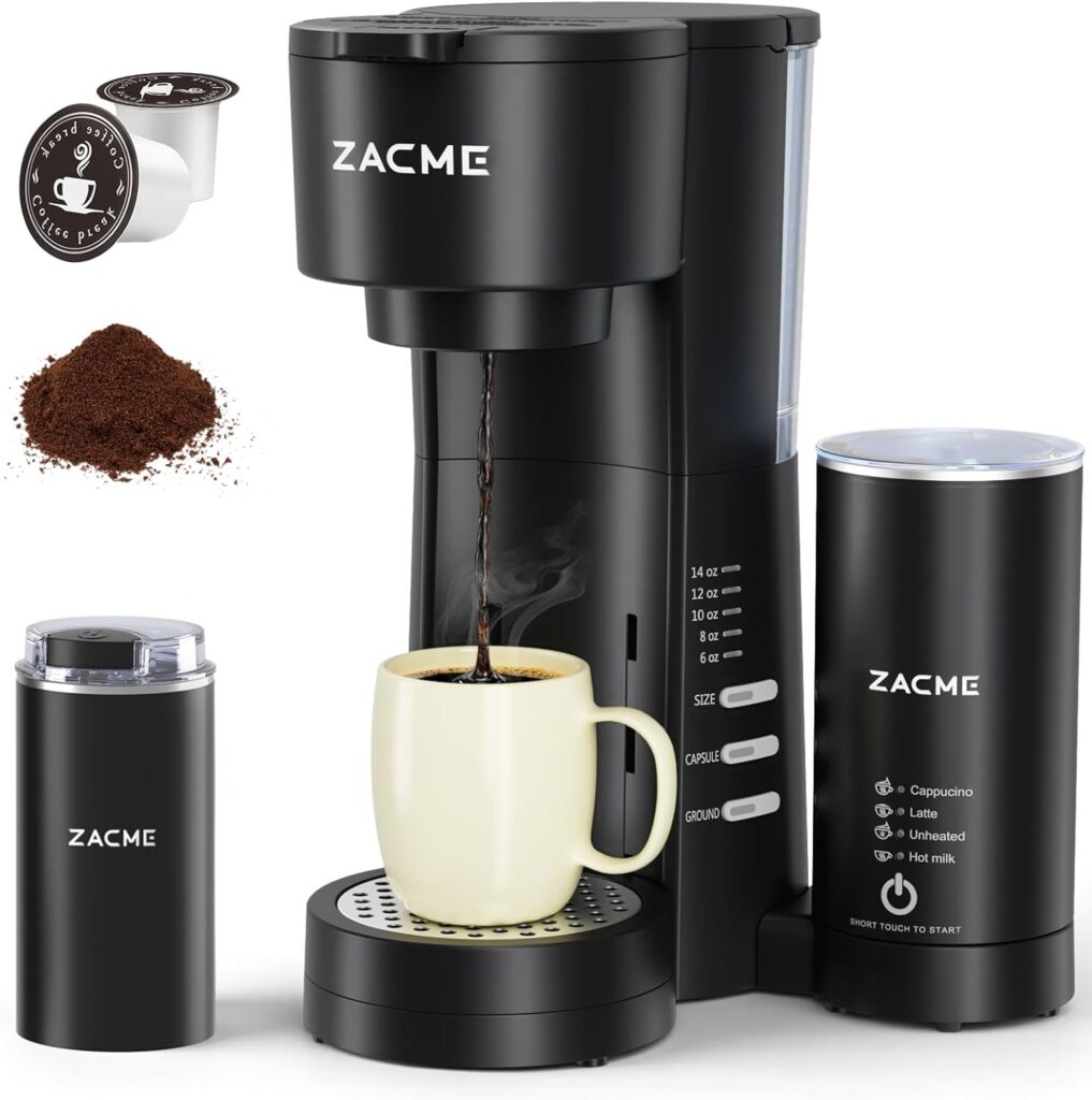 ZACME 4IN1 Single Serve Coffee Maker