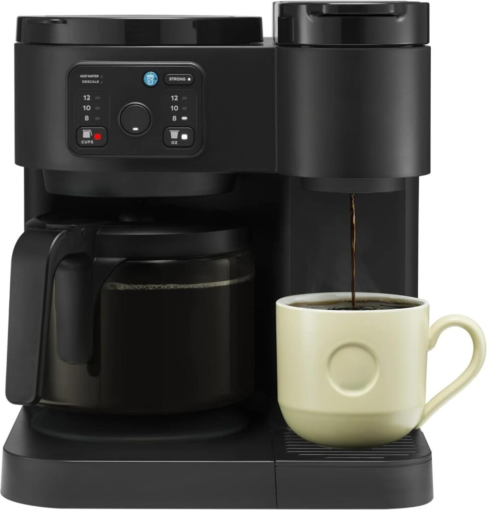 K-Duo Essentials Coffee Maker (Full 12-Cup Carafe + Single Serve)