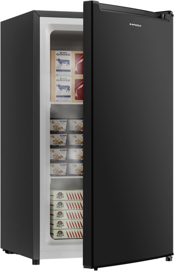 BANGSON Compact 2.1 Cu.Ft Upright Freezer