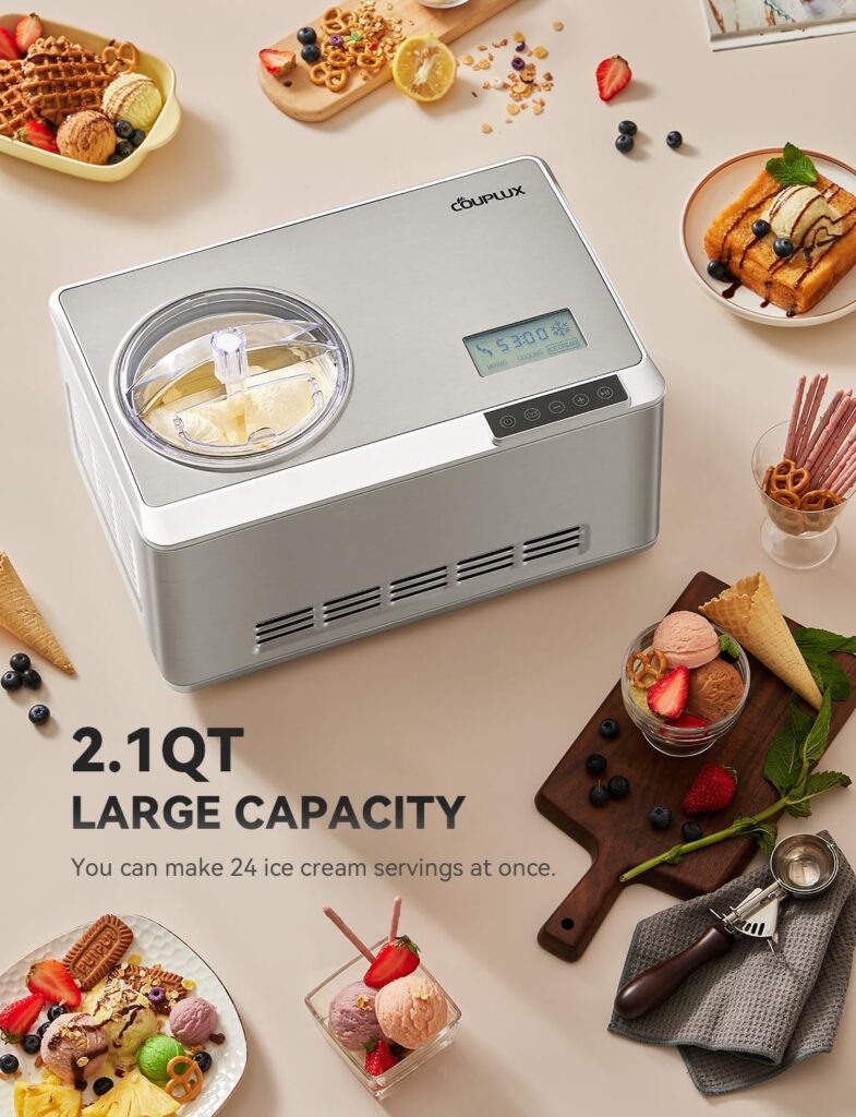 2.1 Qt COUPLUX Ice Ice Cream Maker