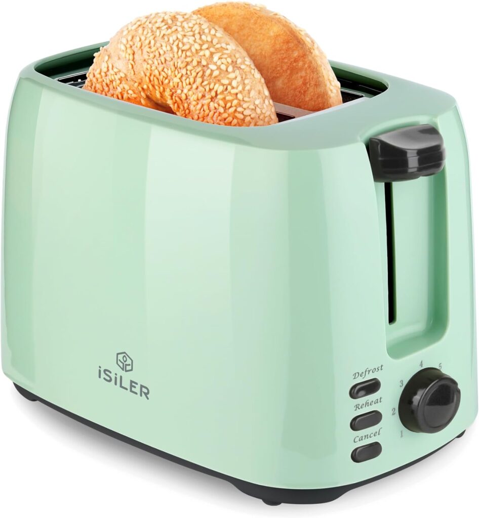 iSiLER 2-Slice Toaster with 7 Shade Settings - top 3 toaster