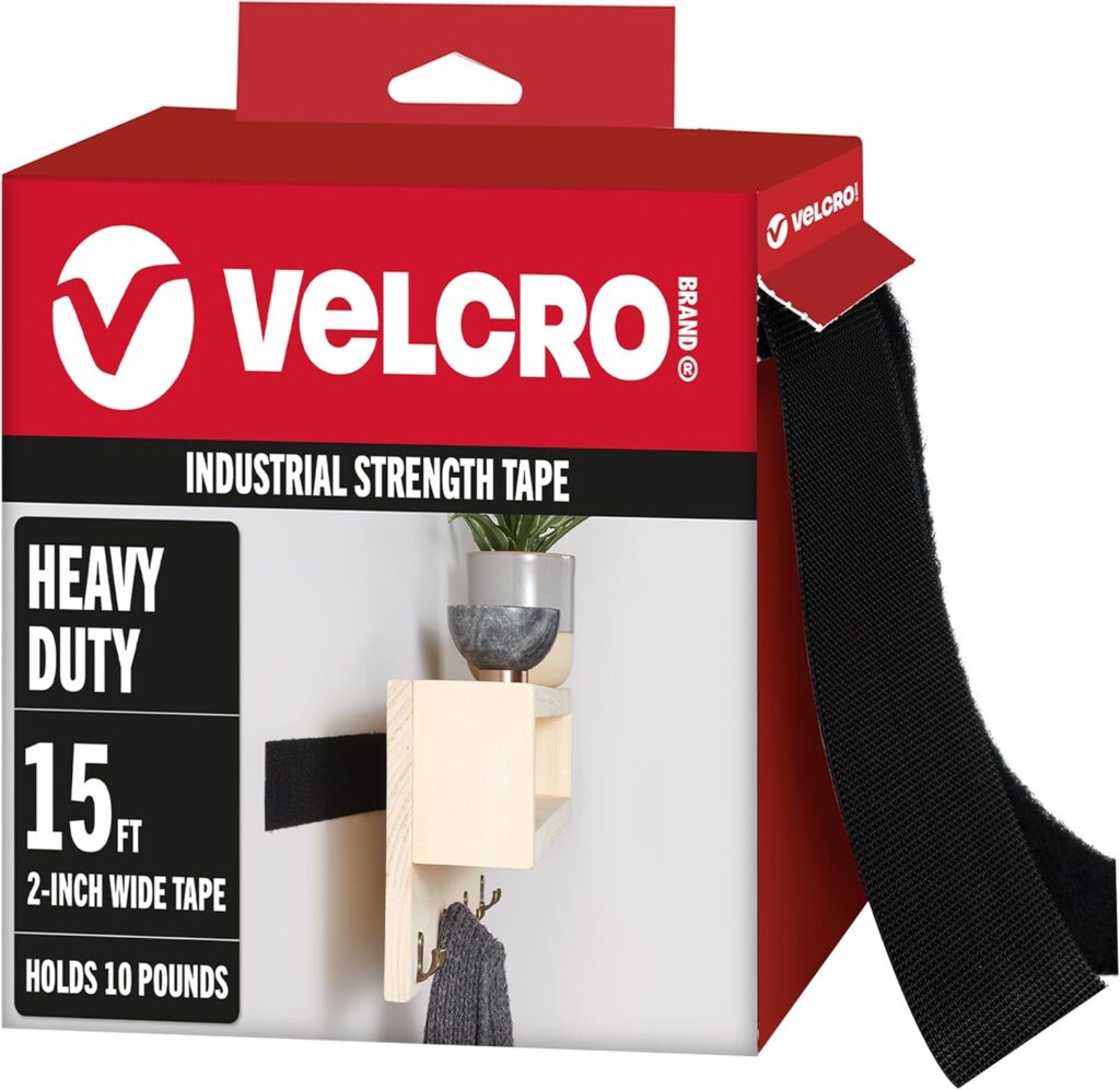 Heavy-Duty Velcro Strips – 15 ft Roll