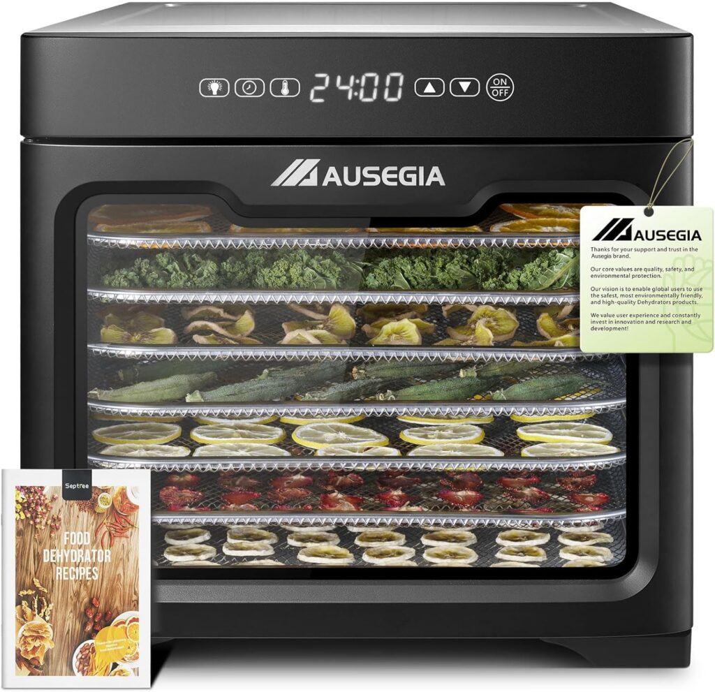 Ausegia 8-Tray Stainless Steel Food Dehydrator