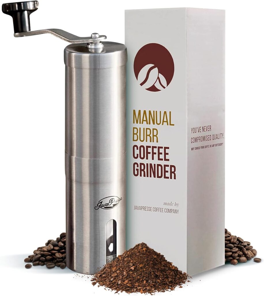 JavaPresse Manual Stainless Steel Coffee Grinder