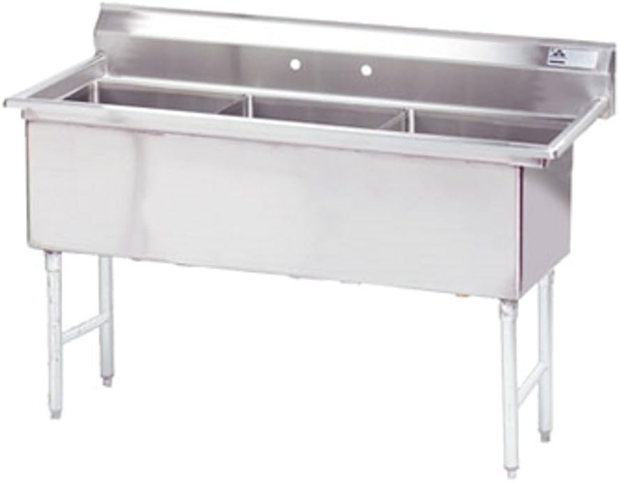 Advance Tabco FC-3 3-Compartment Stainless Steel Sink