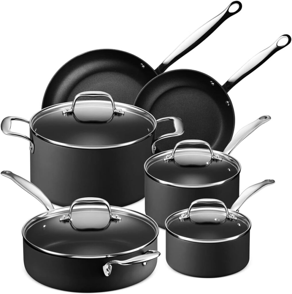 Legend Slick™ Hard Anodized Non-Stick 10-Piece Set