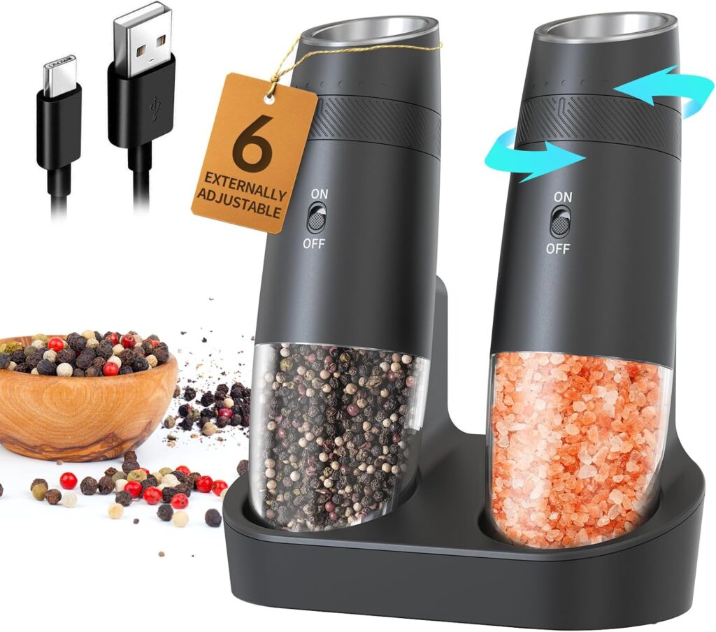 CIRCLE JOY Gravity Electric Grinder Set