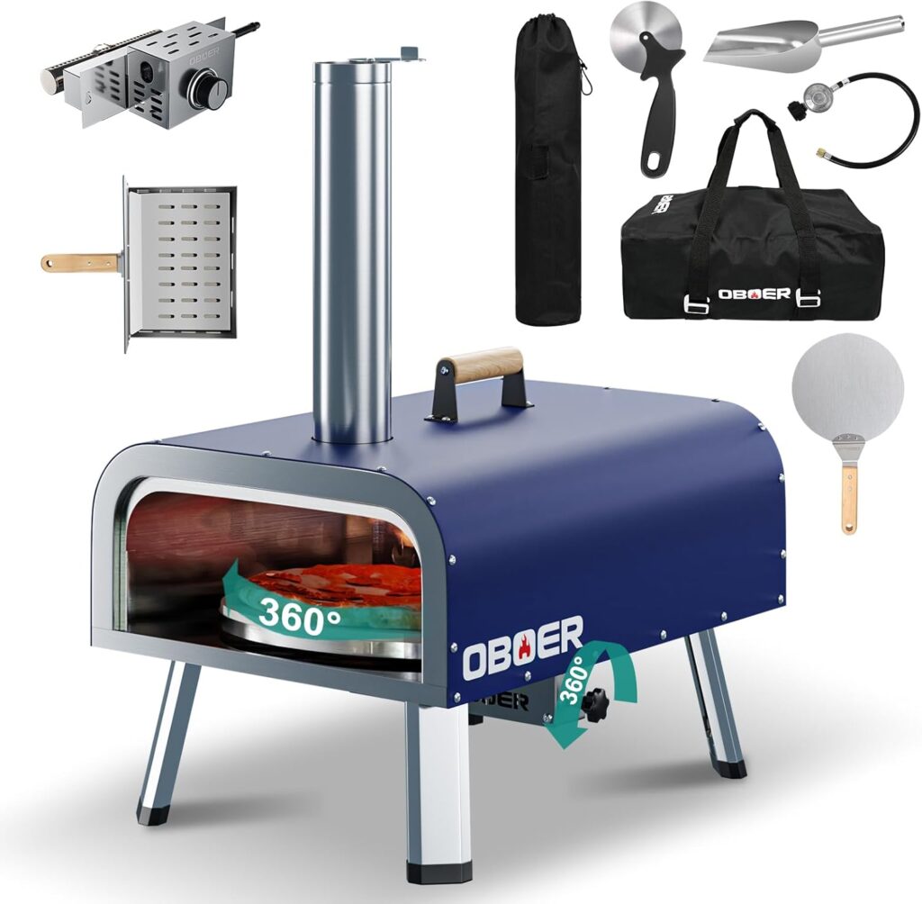 NAIZEA 13" Multi-Fuel Outdoor Pizza Oven