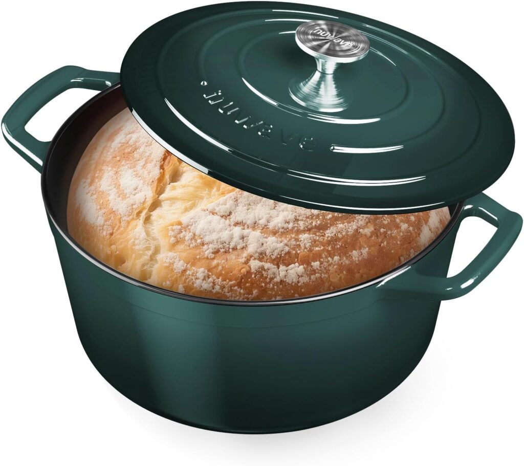 Nuwave 6QT Healthy Enameled Cast Iron Dutch Oven Pot