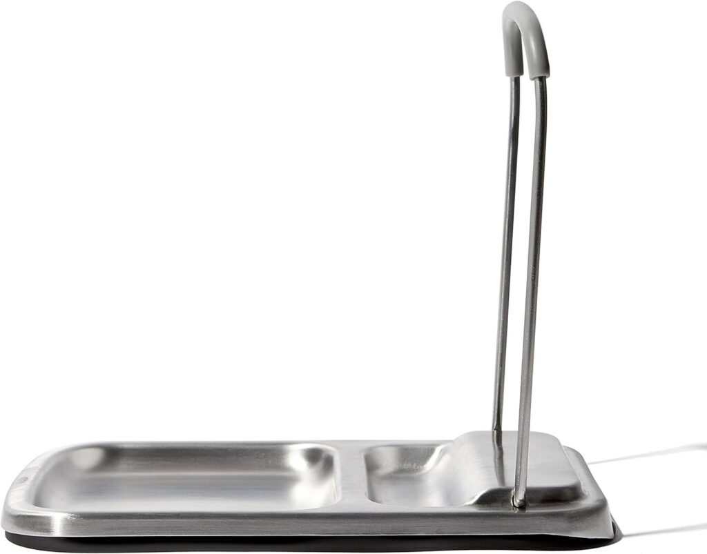 OXO Good Grips Stainless Steel Spoon Rest with Lid Holder