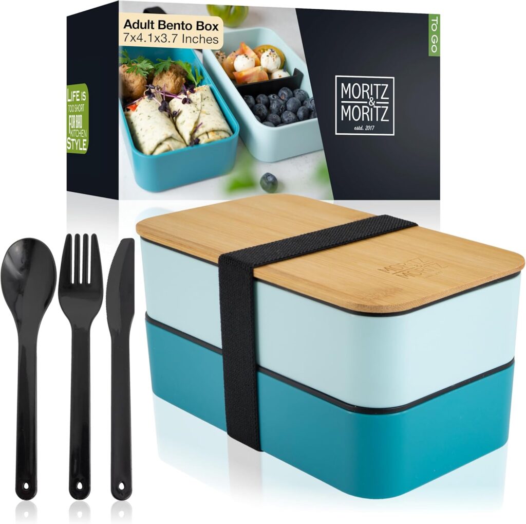 Moritz & Moritz Premium Bento Box for Adults (Blue)