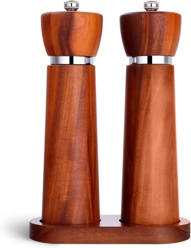 TLYSXPRO Acacia Wood Manual Pepper Mill