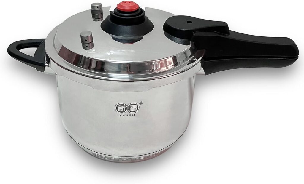 LECLOC XINFU Heavy Duty 304 Stainless Steel Pressure Cooker (6.3 Qt)
