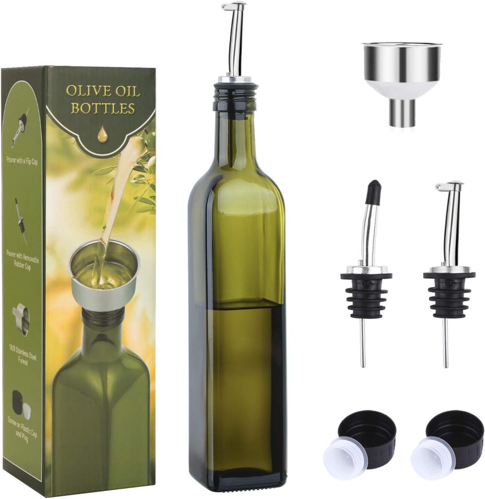 AOZITA Glass Olive Oil Dispenser Bottle