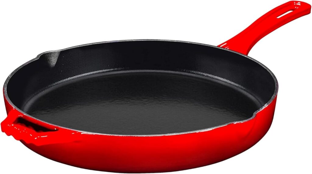 Bruntmor Enameled Cast-Iron Skillet