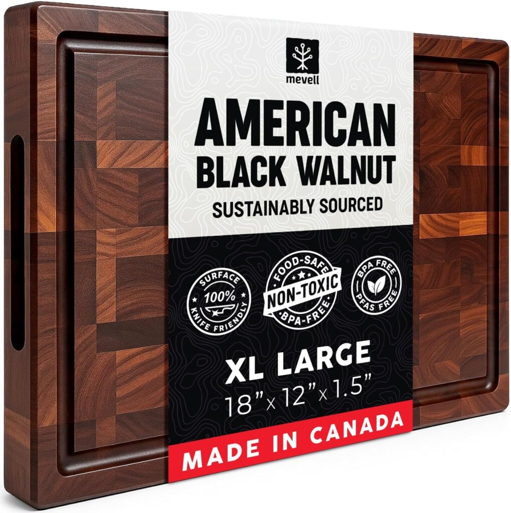 Mevell Walnut Wood Cutting Board