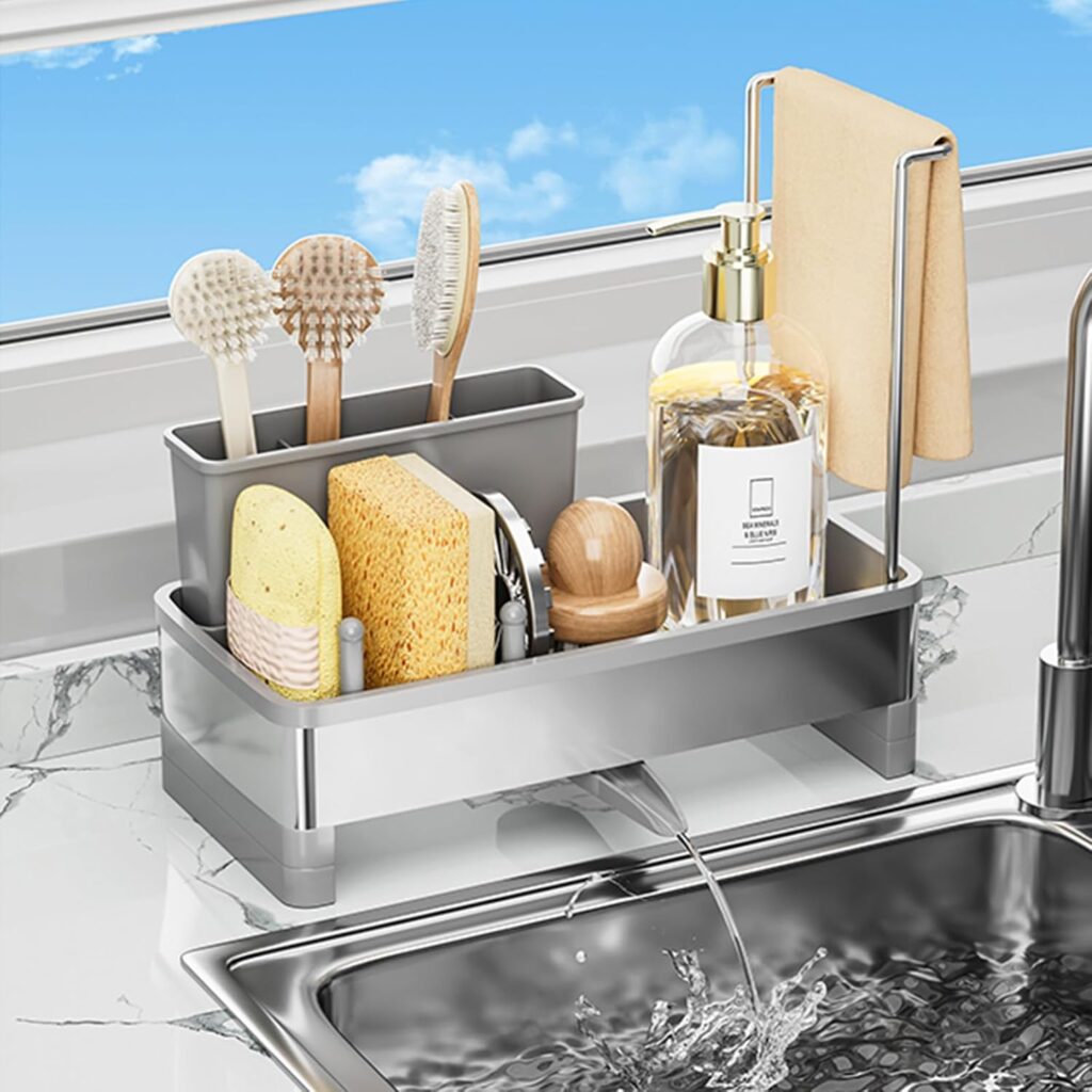 SOVGIZF Sponge Holder for Kitchen Sink